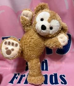 超童顔 TDS ダッフィー Sサイズ ぬいぐるみ ポーズも取れて自立可能
