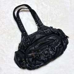 00s【archive】leather gimmick bag/Y2K/ギャル◎ - メルカリ