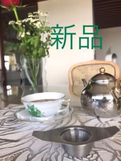 ステンレス・ストレーナー(茶こし)受け皿付のサムネイル