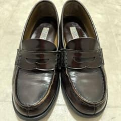 HARUTA 茶 ローファー レザー 24cmのサムネイル