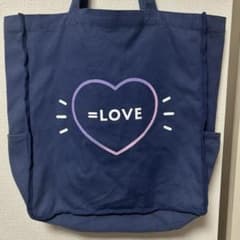イコラブ =LOVE スクエアトートバッグ ネイビー - メルカリ