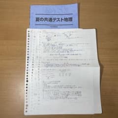 宇野仙講師　夏の共通テスト 地理 問題集　夏期講習版　資料付きのサムネイル