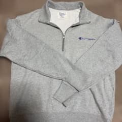 【m様専用】Championハーフジップ スウェット グレー XLのサムネイル