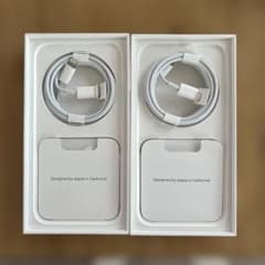 iPhone 12 オリジナルパッケージ ライトニングケーブル2台セットのサムネイル