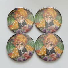 鬼滅の刃 我妻善逸 缶バッジ3個セット - メルカリ