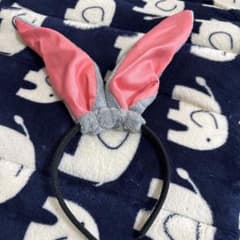 うさ耳 カチューシャ ピンク グレーのサムネイル