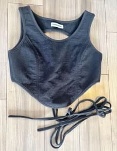 LOW CLASSIC ブラックビスチェのサムネイル