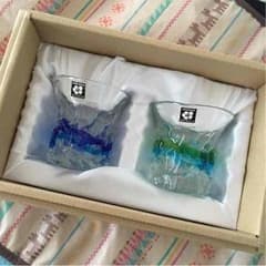 [新品未使用]琉球ガラス ペアグラスのサムネイル