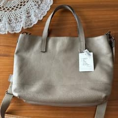 Laisser Faire新品 2way ショルダーバッグ グレー 牛革 日本製のサムネイル