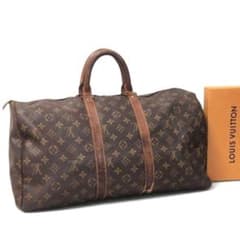 ルイヴィトン モノグラム キーポル45 ボストンバッグ ブラウン 茶 旅行