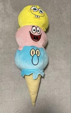 スポンジボブ トリプルアイスBIGぬいぐるみ 新品タグ付き　Sponge Bob