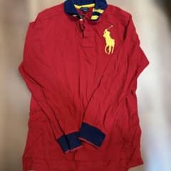 POLO RALPH LAUREN 長袖ポロシャツ レッド Lのサムネイル