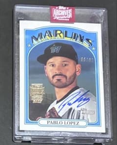 Topps Archives Pablo Lopez 파블로로페즈 친필 사인