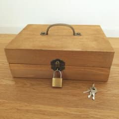 鍵付木製金庫+【受注生産】イベント用金庫　#NICORO木製金庫のサムネイル