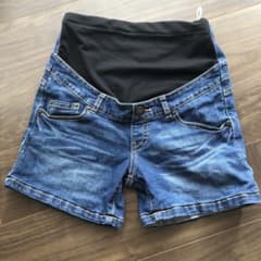マタニティ　ウェア　短パン　ショートパンツ　デニム　ジーンズ　妊婦服　美脚　夏のサムネイル