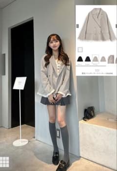 GRL配色フリルテーラードジャケットのサムネイル