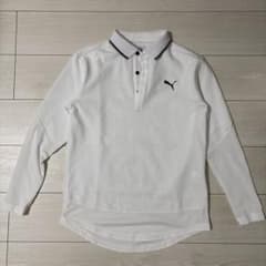 PUMA ゴルフ 長袖ポロシャツ ホワイト Sのサムネイル