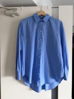 Zara オーバーサイズ 長袖シャツ ブルーのサムネイル
