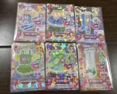 アイカツカード　アクアレースコーデ、リーフベアコーデ６枚のサムネイル