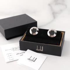 未使用 ダンヒル dunhill オニキス 黒色 シルバー カフス - メルカリ