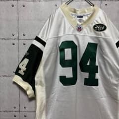 Reebok NFL NYジェッツ#94エイブラハム ゲームシャツ全刺繍 52白