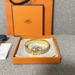 美品/正規品】エルメス HERMES ブレスレット クリックH マロングラッセ