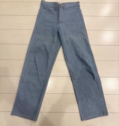 SWEET-ORR ストライプ ワークパンツ ベイカーパンツ ライトブルー