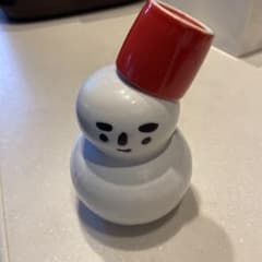 雪だるま　お猪口セット　かわいいのサムネイル