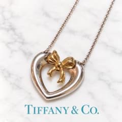 ☆廃盤☆ Tiffany ティファニー 750 ハート リボン ネックレス | Shop