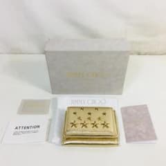☆JIMMY CHOO 星型スタッズ 三つ折り財布 G2WH52 ゴールド - メルカリ