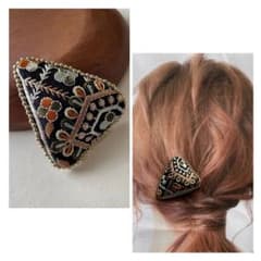 No.142 インド刺繍 ヘアピン スリーピン ぱっちんどめ ヘアアクセサリーのサムネイル