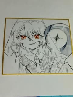 手描きイラスト 色紙のサムネイル