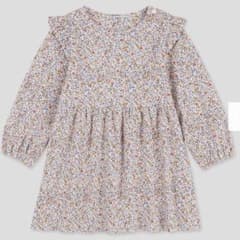 新品未開封☆ユニクロ　小花柄ワンピース　ロンT サイズ80のサムネイル