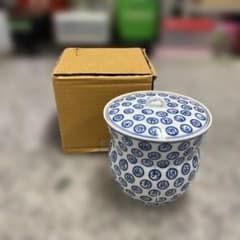 水差し 茶道具 蓋付き 箱入り レトロ 工芸品 陶器 コレクション 小物