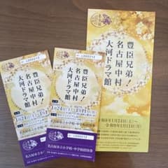 豊臣兄弟！大河ドラマ館 小中学校招待券 2枚のサムネイル