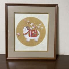 水彩画　干支　ひつじのサムネイル