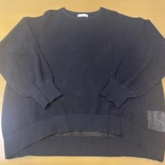 メッシュ 長袖カットソー ブラック Lのサムネイル