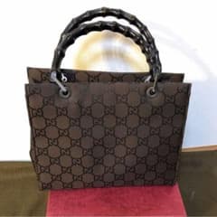 【値下げ!!】GUCCI   バンブートートバッグのサムネイル
