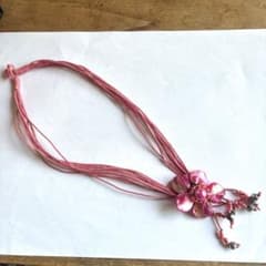 アジアン雑貨　アクセサリー　ネックレス　ピンクのサムネイル