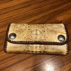 クロコ 革 長財布 難ありのサムネイル