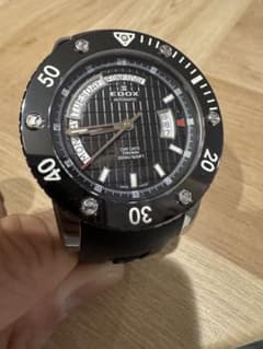 ち*わ様 EDOX class1 自動巻き腕時計 デイデイト チタン 500m防のサムネイル