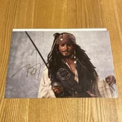 シザーハンズ ジョニー・デップ 直筆サイン入り写真　保証書付き　ah9 シザーハンズ ジョニー・デップ 直筆サイン入り写真 保証書付き