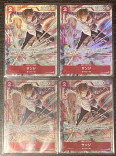 サンジ　プロモ　Rパラレル　4枚セット　① サンジ 4枚 プレミアムコレクション プロモ パラレル - メルカリ