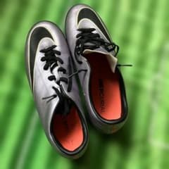 NIKE Mercurial サッカー トレーニングシューズ シルバー薄紫のサムネイル