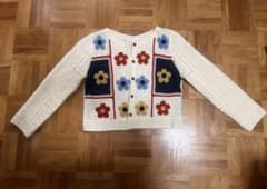 花柄刺繍アイボリーカーディガン Fサイズのサムネイル