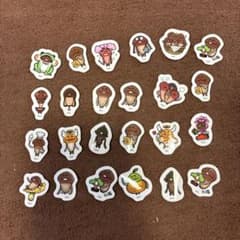 なめこ栽培キット ステッカー 24枚セットのサムネイル