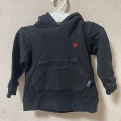 POLO 黒 フード付き トレーナー サイズ80のサムネイル