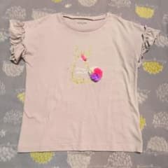 140 GLOBAL WORK 半袖Tシャツ うさぎ柄