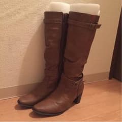 形綺麗です✩ ロングブーツ  ブラウン  24.5のサムネイル
