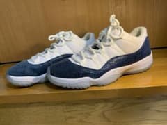 ナイキ エアジョーダン11 レトロ ロー スネーク ネイビー 2019のサムネイル